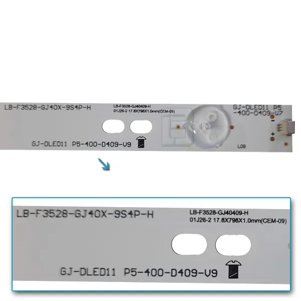 LED BAR-PHILIPS 40PFT - lb-f3528-gj40x-9s4p-h