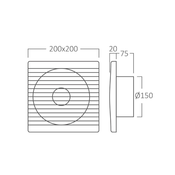 VENTILATOR IZDUVNI 220V-FI150mm - izduvni-ventilator-dimenzije