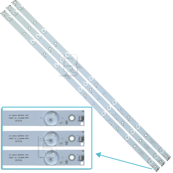 LED BAR-PHILIPS32-1 - GJ-2K16 GEMINI-315-210BZ07D043S35C07D