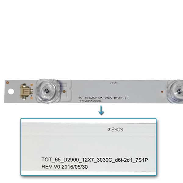 LED BAR-THOMSON65 - tot_65_d2900_12x7_3030c_d6t-2d1_7s1p