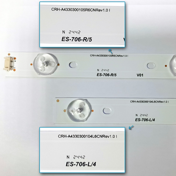 LED BAR-TESLA43S - crh-a4330300104r6-cnrev1.0