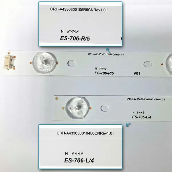 LED BAR-TESLA43S - crh-a4330300104r6-cnrev1.0