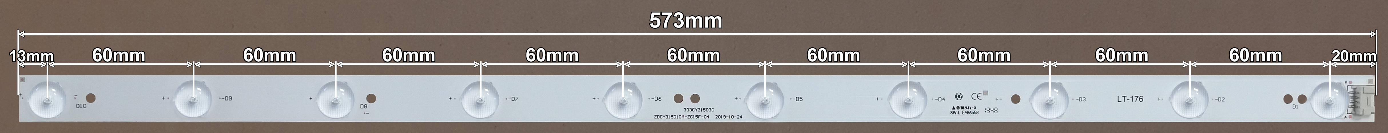 LED BAR-FOX32DC - 303CY31503C