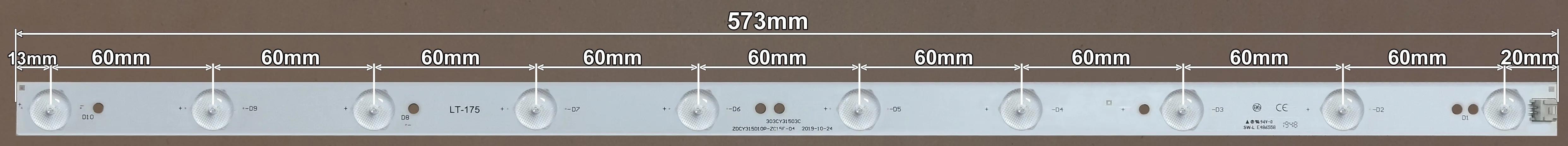 LED BAR-FOX32DC - ZDCY315D10P-ZC15F-04