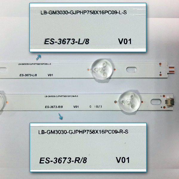 LED BAR-PHILIPS 75PUS - lb-gm3030-gjphp758x16pc09-l-r-s
