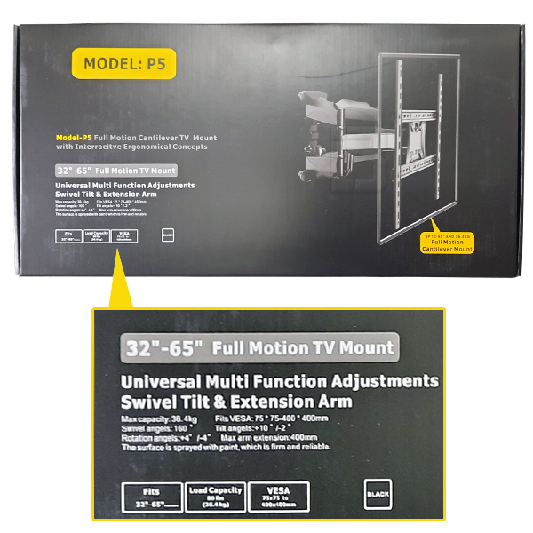 TV NOSAČ TVD-011 32-65 - zglobni-nosac-za-tv