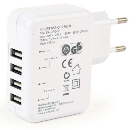 PUNJAČ KUĆNI EG-U4AC-02 - usb-punjac-sa-vise-uticnica