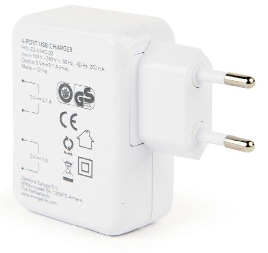 PUNJAČ KUĆNI EG-U4AC-02 - usb-punjac-sa-vise ulaza