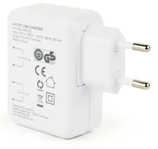 PUNJAČ KUĆNI EG-U4AC-02 - usb-punjac-sa-vise ulaza