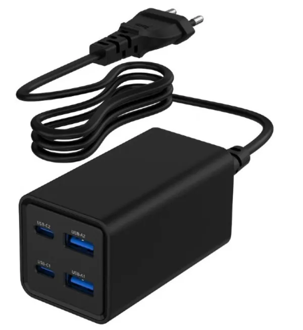 PUNJAČ KUĆNI 65W 4-port - GaN-USB-PowerDelivery-brzi-punjac