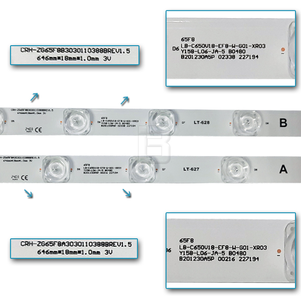 LED BAR-ALPHA65F8UA - crh-zg65f8a30301103888rev1.5-65f8