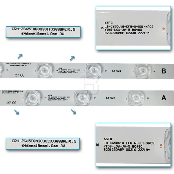 LED BAR-ALPHA65F8UA - crh-zg65f8a30301103888rev1.5-65f8