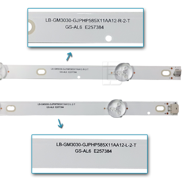 LED BAR-PHILIPS58PUS - lb-gm3030-gjphp585x11aa12-r-2-t