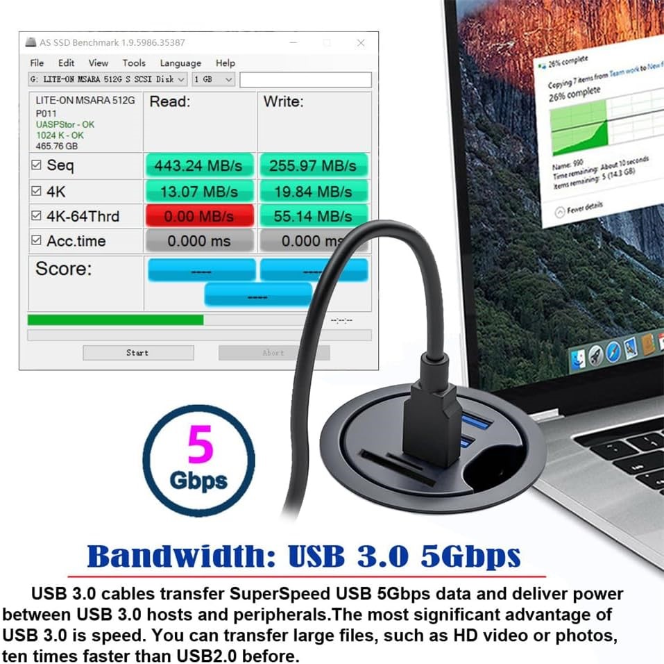 USB RAZELNIK  KT-H040 2xUSB3.0 - 