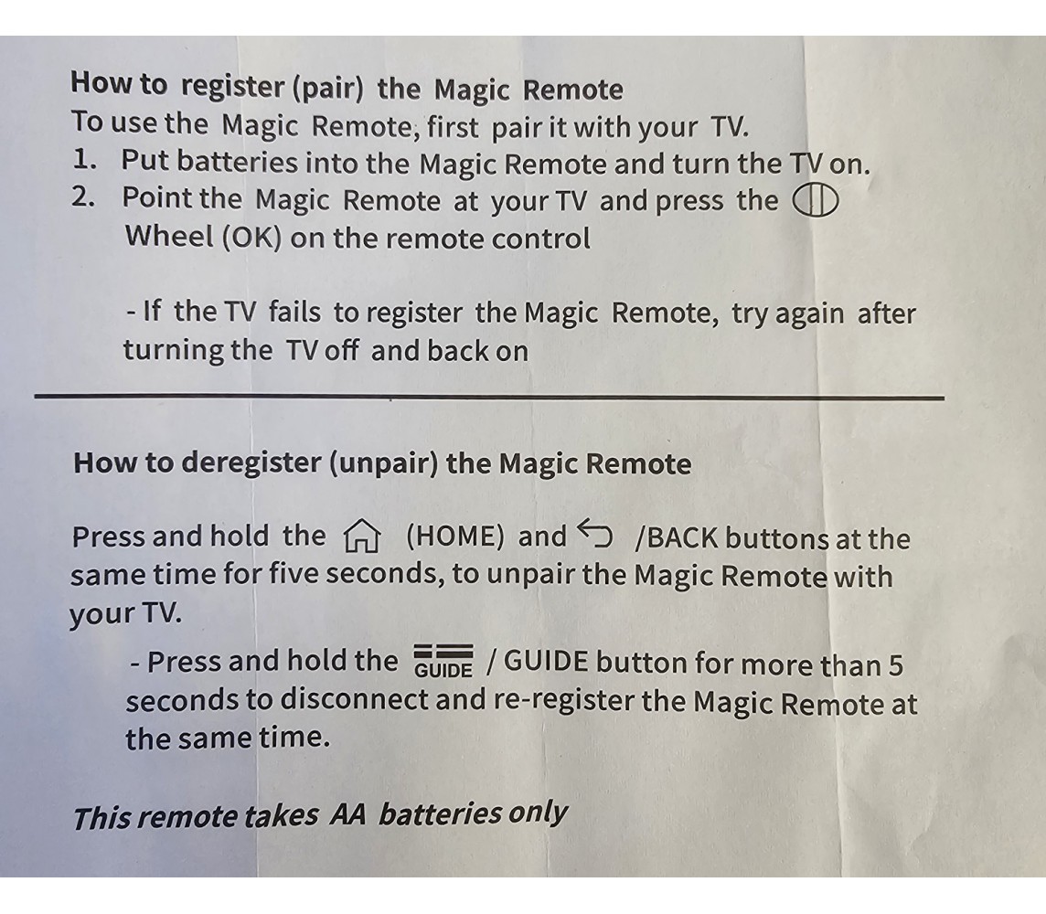 DALJINSKI LgAN-MR25GA - daljinski-za-lg-mr25ga-magic-uputstvo