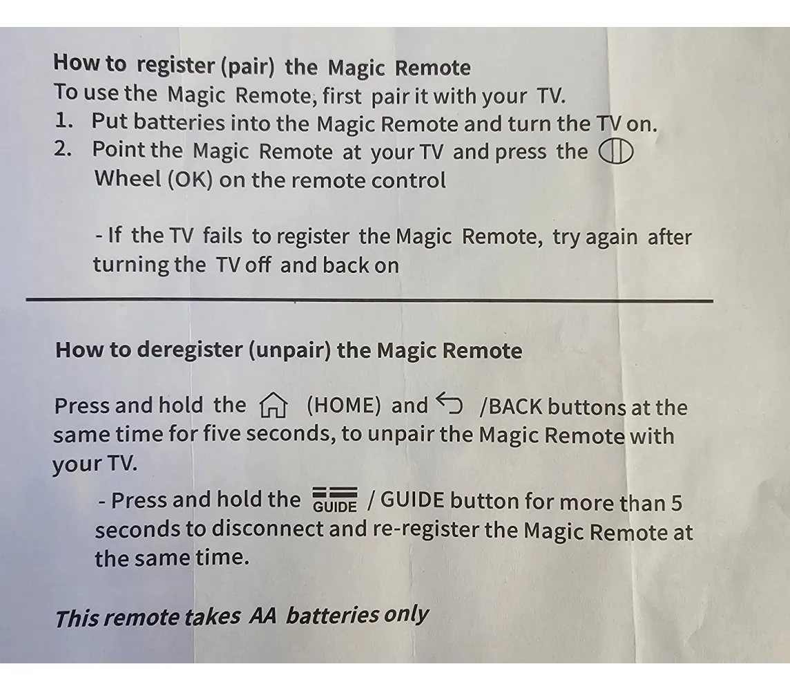 DALJINSKI LgAN-MR25GA - daljinski-za-lg-mr25ga-magic-uputstvo