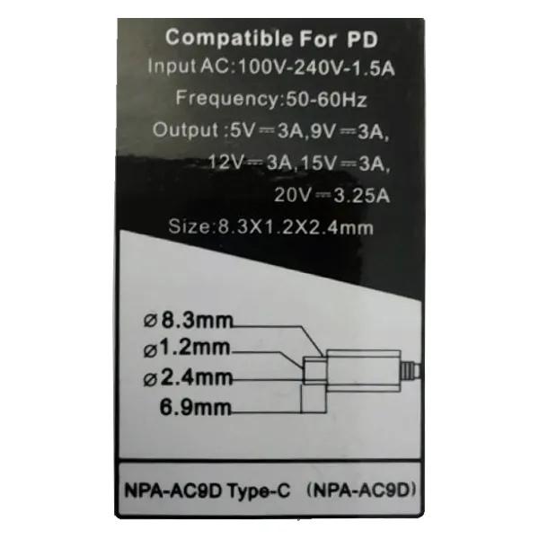 PUNJAČ ZA LAPTOP 65W - usb-tip-c-gan-utikac