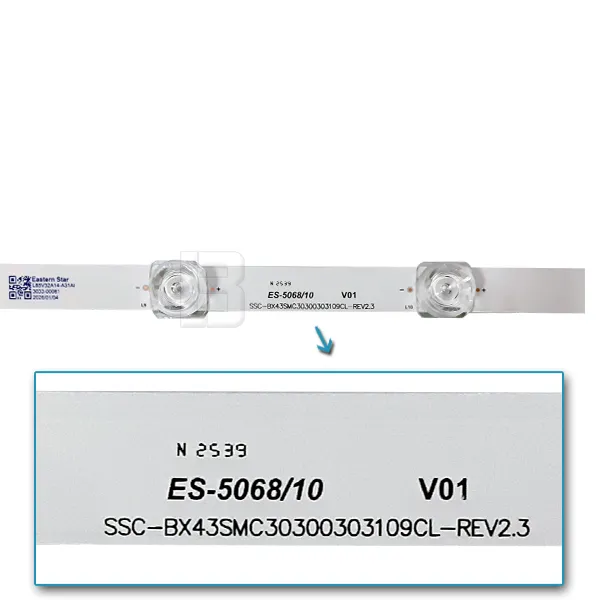 LED BAR-SAMSUNG43AU - ssc-bx43smc30300303109cl-rev2.3