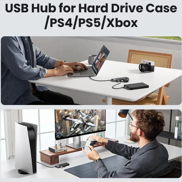 USB HUB CM653 - usb-hub-za-hard-disk-i-ps4-ps5-xbox