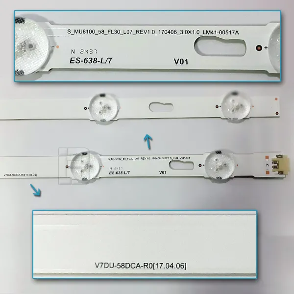 LED BAR-SAMSUNG UE58 - s_mu6100_58_fl30_l07_rev1.0_lm41-00517a-v7du-58dca-r0