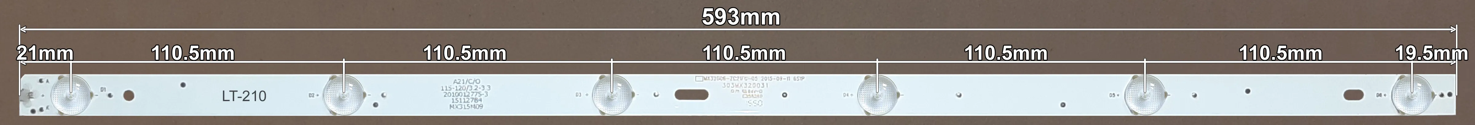 LED BAR-VOX32-3 - MX315D06-ZC21FG-02