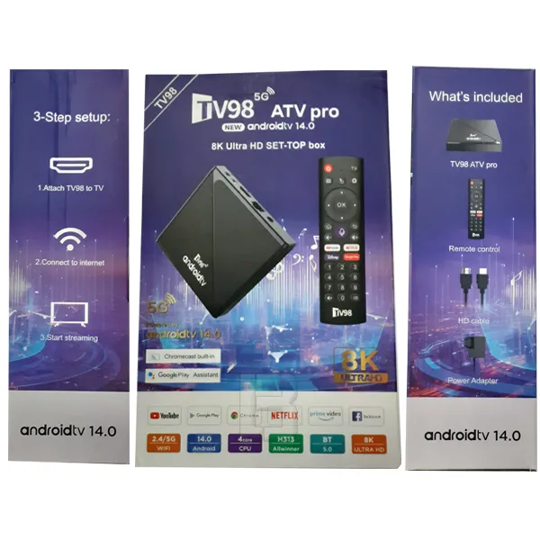 SMART ANDROID SET-TOP BOX  X14 - atv pro android tv