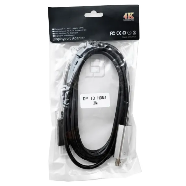 DISPLAYPORT na HDMI 4K 3m KABL - dp na hdmi 3m