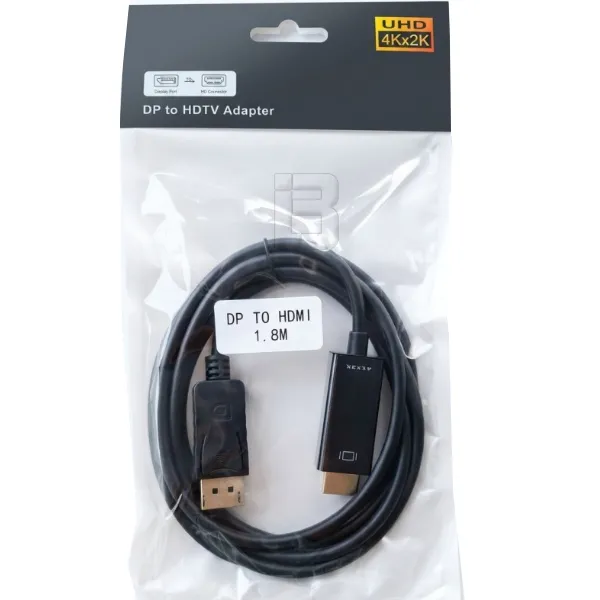 DISPLAYPORT na HDMI 4K 1.8m KABL - dp na hdmi 1.8m