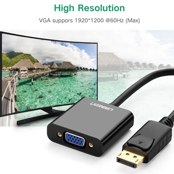 DISPLAYPORT na VGA DP109 KONVERTOR - displayport na vga adapter