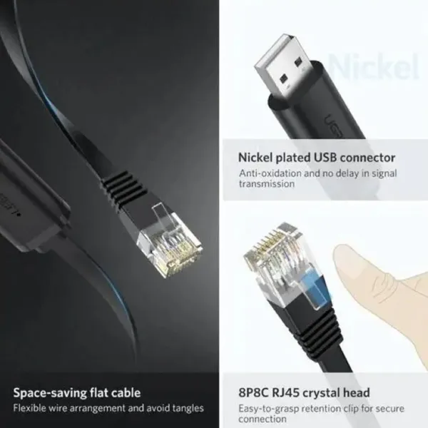 USB na RJ45 CM204 KABL 3m - utp na usb kabl