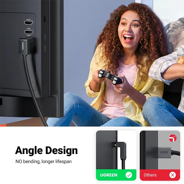 HDMI KABL 2.0 pod uglom 90c 2m - hdmi uglovan kabl