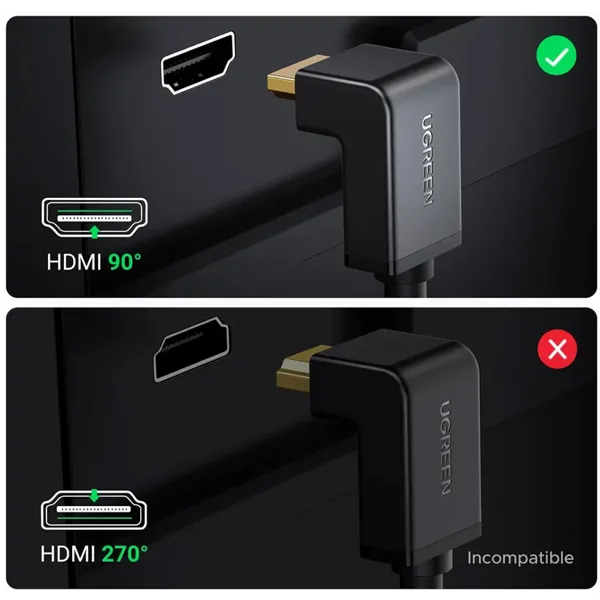 HDMI KABL 2.0 pod uglom 90c 2m - hdmi kabl pod 90 stepeni