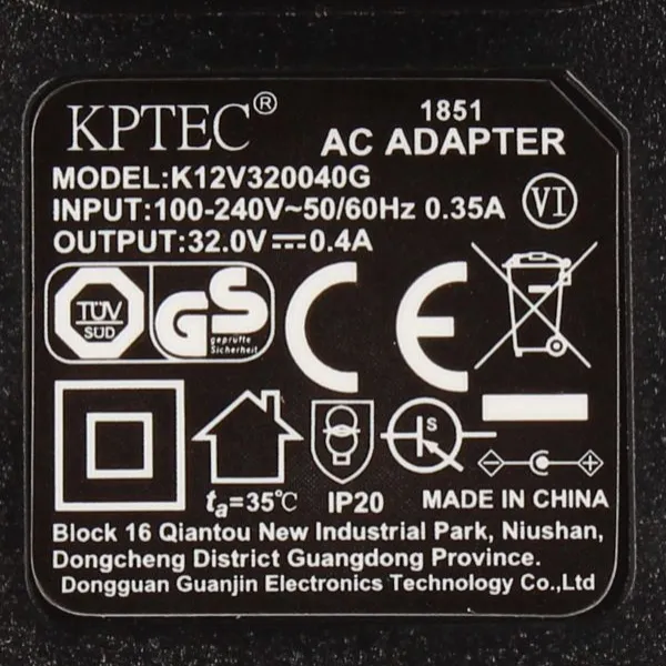NAPAJANJE ZA ŠTAPNI USISIVAČ BOSH K12V320040G - kptec k12v320040g 32.0v 0.4a