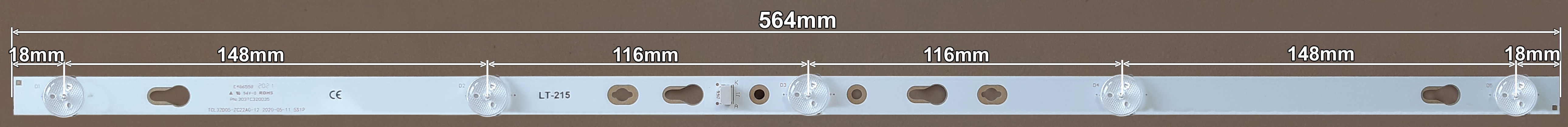LED BAR-TESLA32-4 - GIC32LB37_3030F2.1D_V0.5