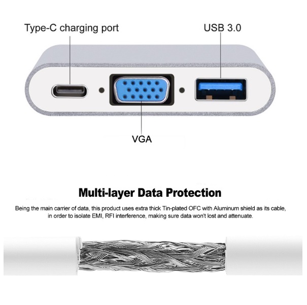 USBc-VGA-USB3.0 - 