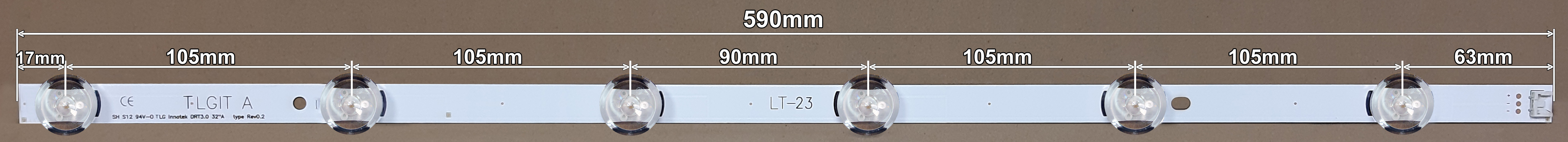 LED BAR-LG32ABx3 - TLG DRT3.0 32