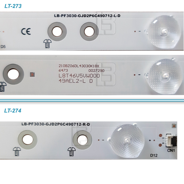 LED BAR-PHILIPS49LR - 210BZ06DL43030K18X6