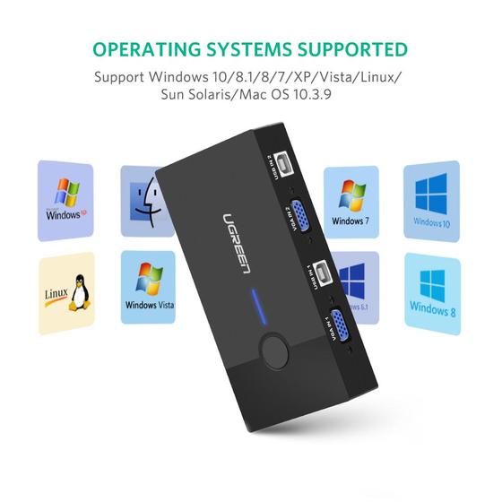 USB-VGA KVM switch 1/2 - 