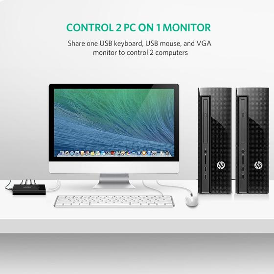 USB-VGA KVM switch 1/2 - 