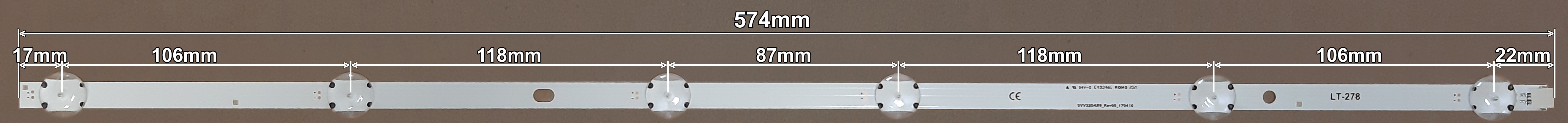 LED BAR-VOX32-5 - VES315WNDX-2D-N11