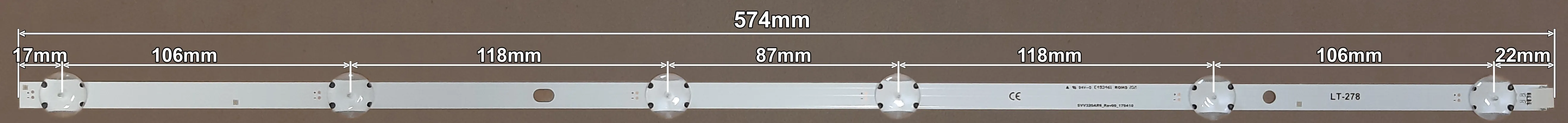 LED BAR-VOX32-5 - VES315WNDX-2D-N11
