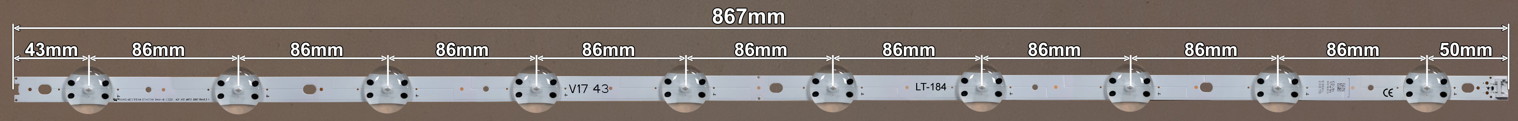 LED BAR-LG43V17 - 