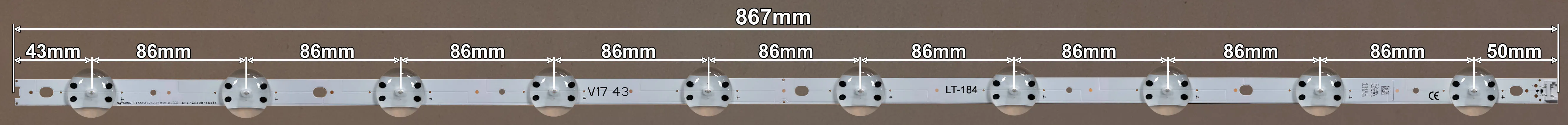 LED BAR-LG43V17 - 