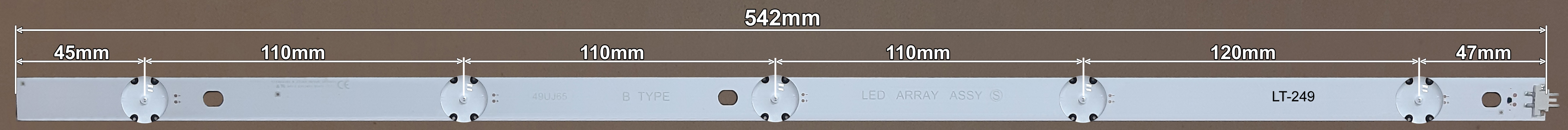 LED BAR-LG49AB-T - HC490DGG-ABSR2-214X