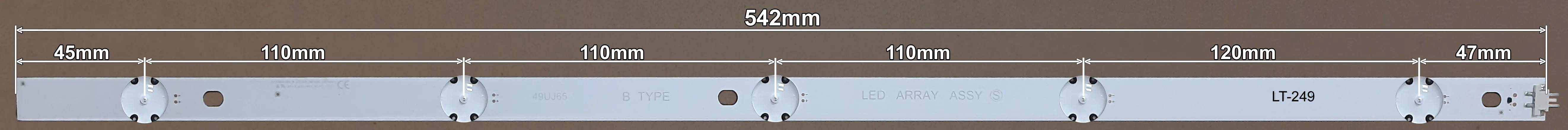LED BAR-LG49AB-T - HC490DGG-ABSR2-214X