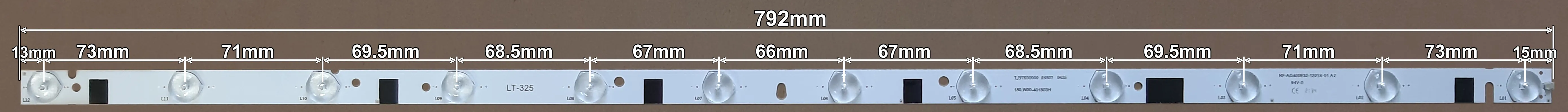 LED BAR-FOX40-3 - TJ97K00000 R4807 0635