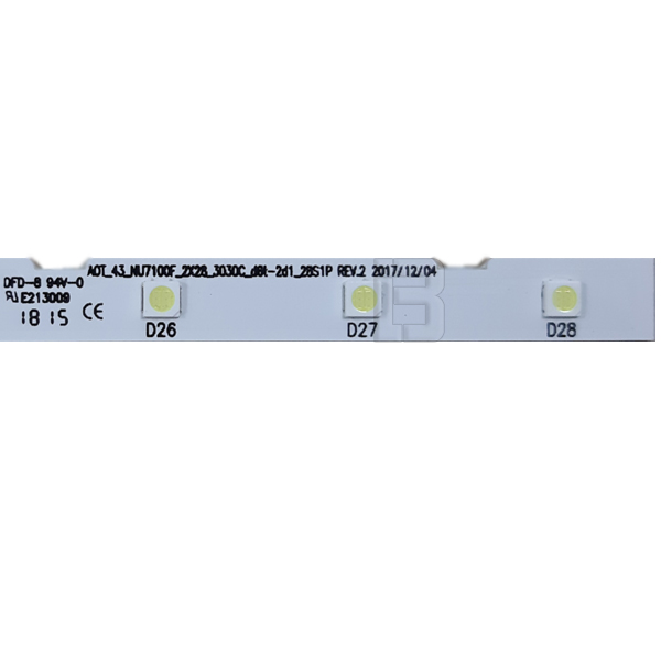 LED BAR-SAMSUNG43EDGE - AOT_43_NU7100F_2X28_3030C