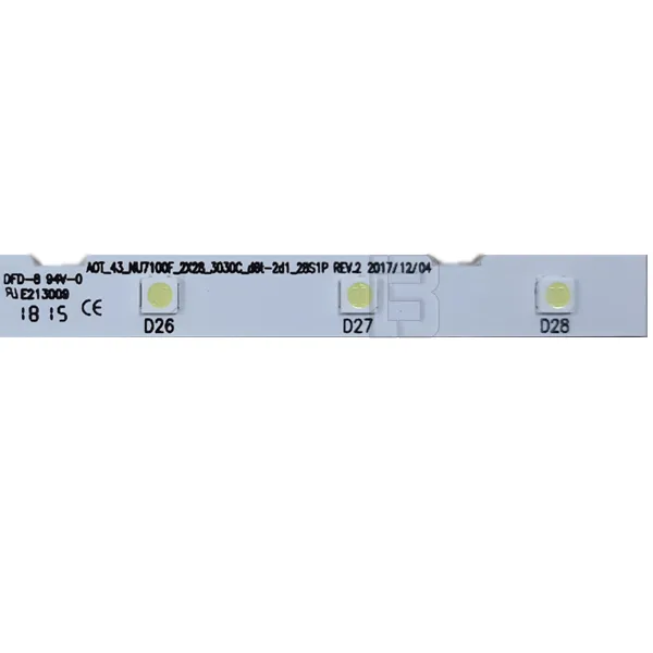 LED BAR-SAMSUNG43E - AOT_43_NU7100F_2X28_3030C