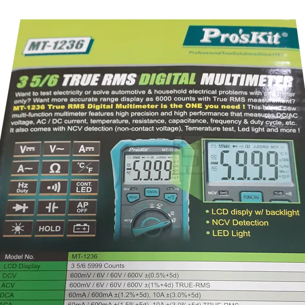 MULTIMETAR MT-1236 - multimetar