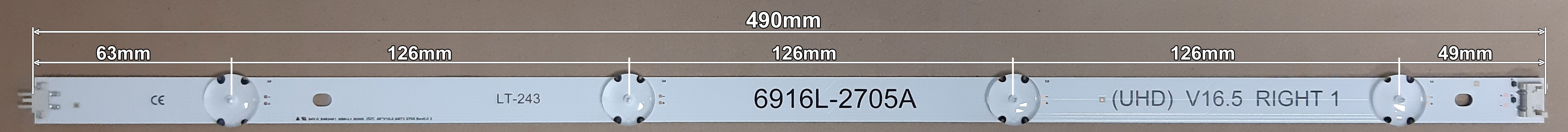 LED BAR-LG49UHDL - 49 V16 Art3 2551